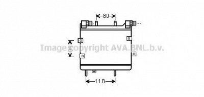 AVA QUALITY COOLING ms3534 -  масляный радиатор, двигательное масло